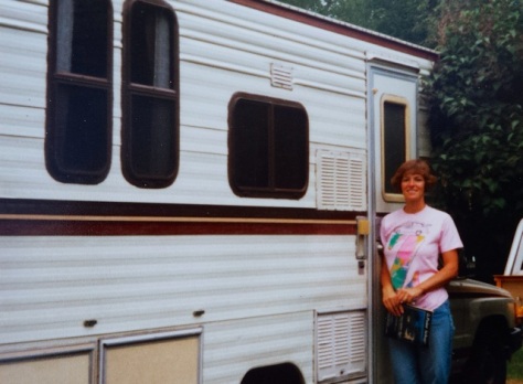 Me with our motorhome in Maine